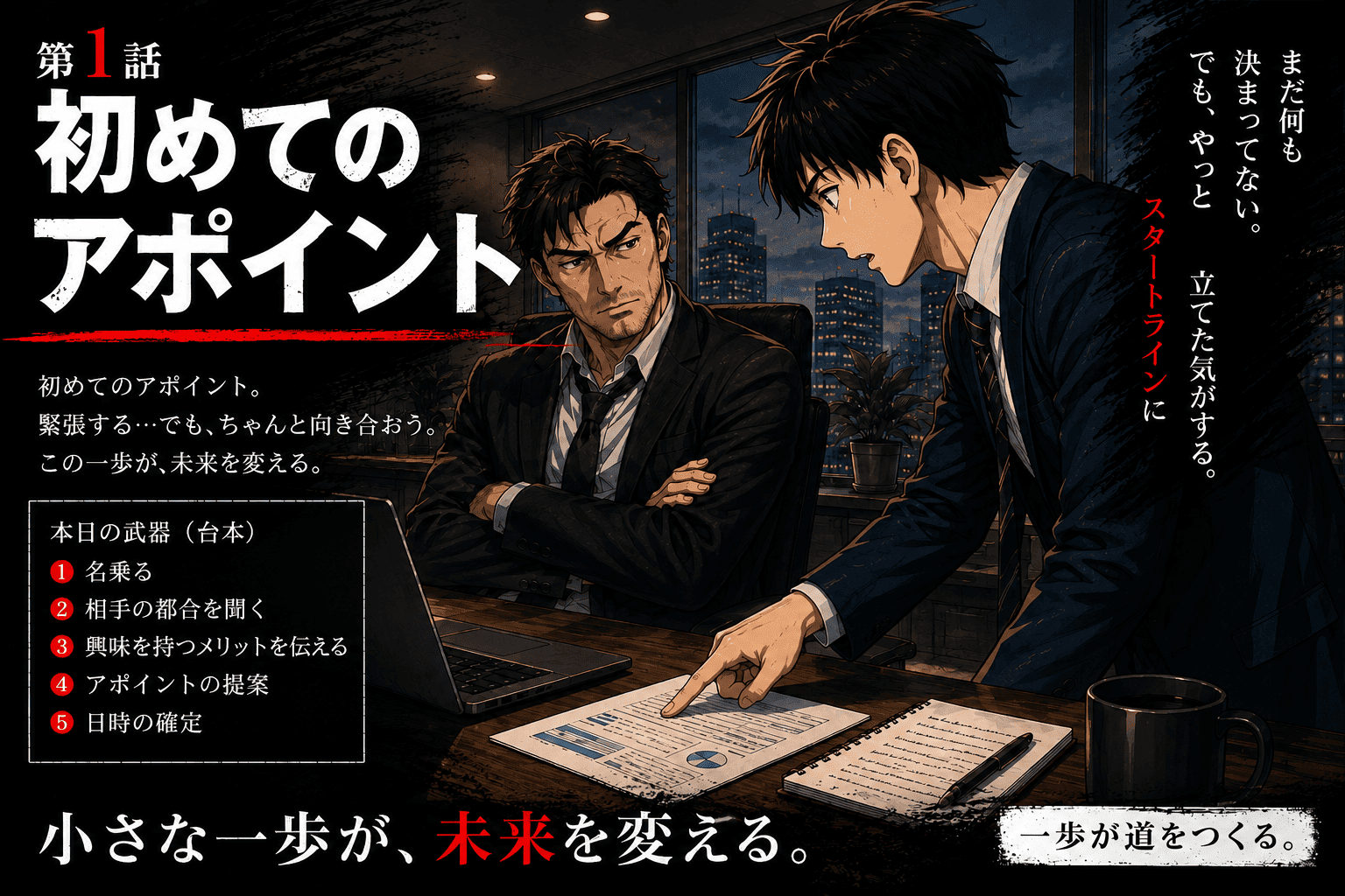 第1話「はじめてのアポイント」