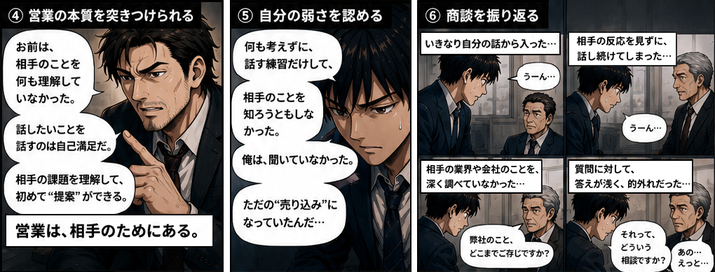10コール目で撃沈。30コール目には心が折れかける。「自分って、何のためにやってるんだ…」と自問する佐藤。