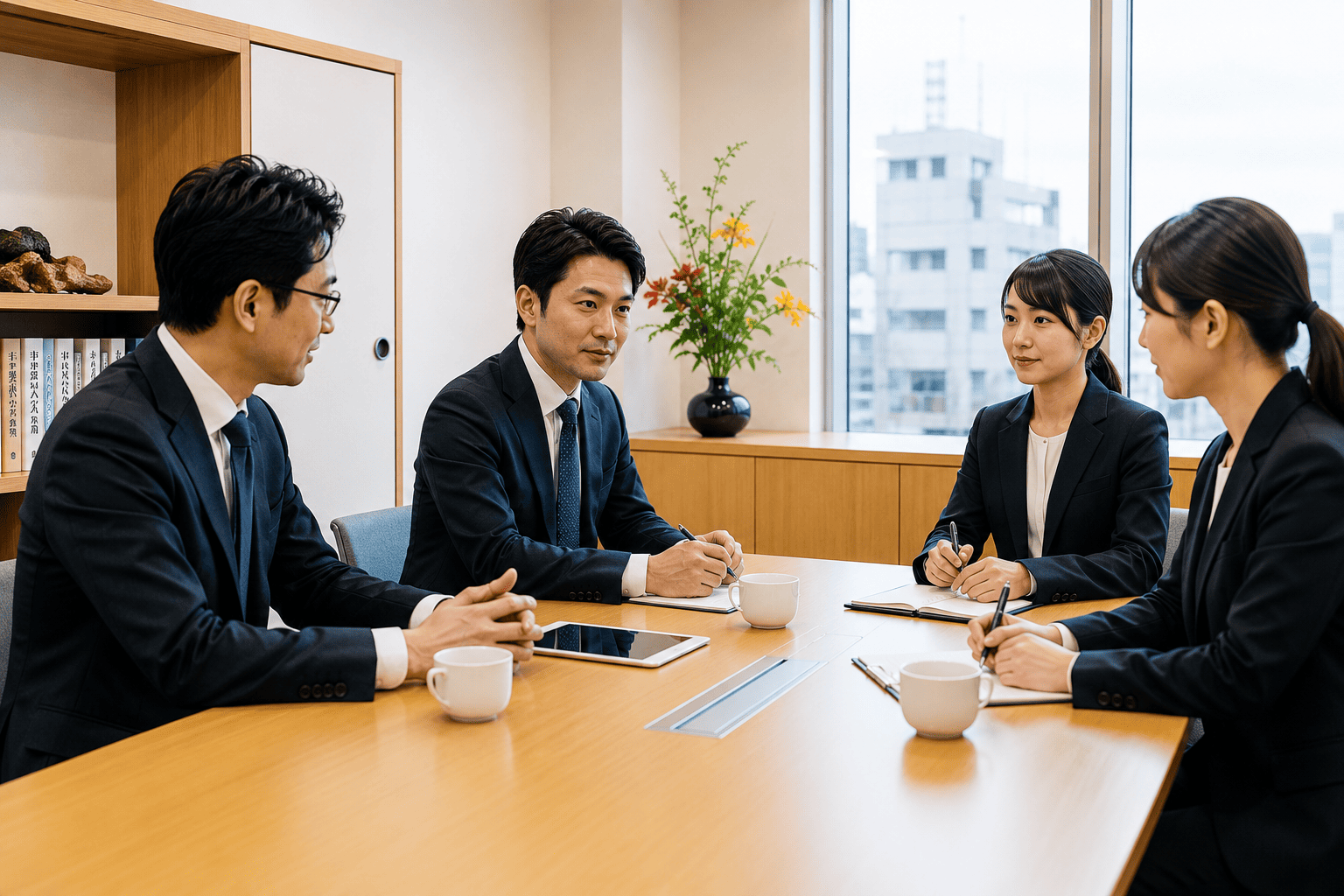M&Aに関する打ち合わせの様子