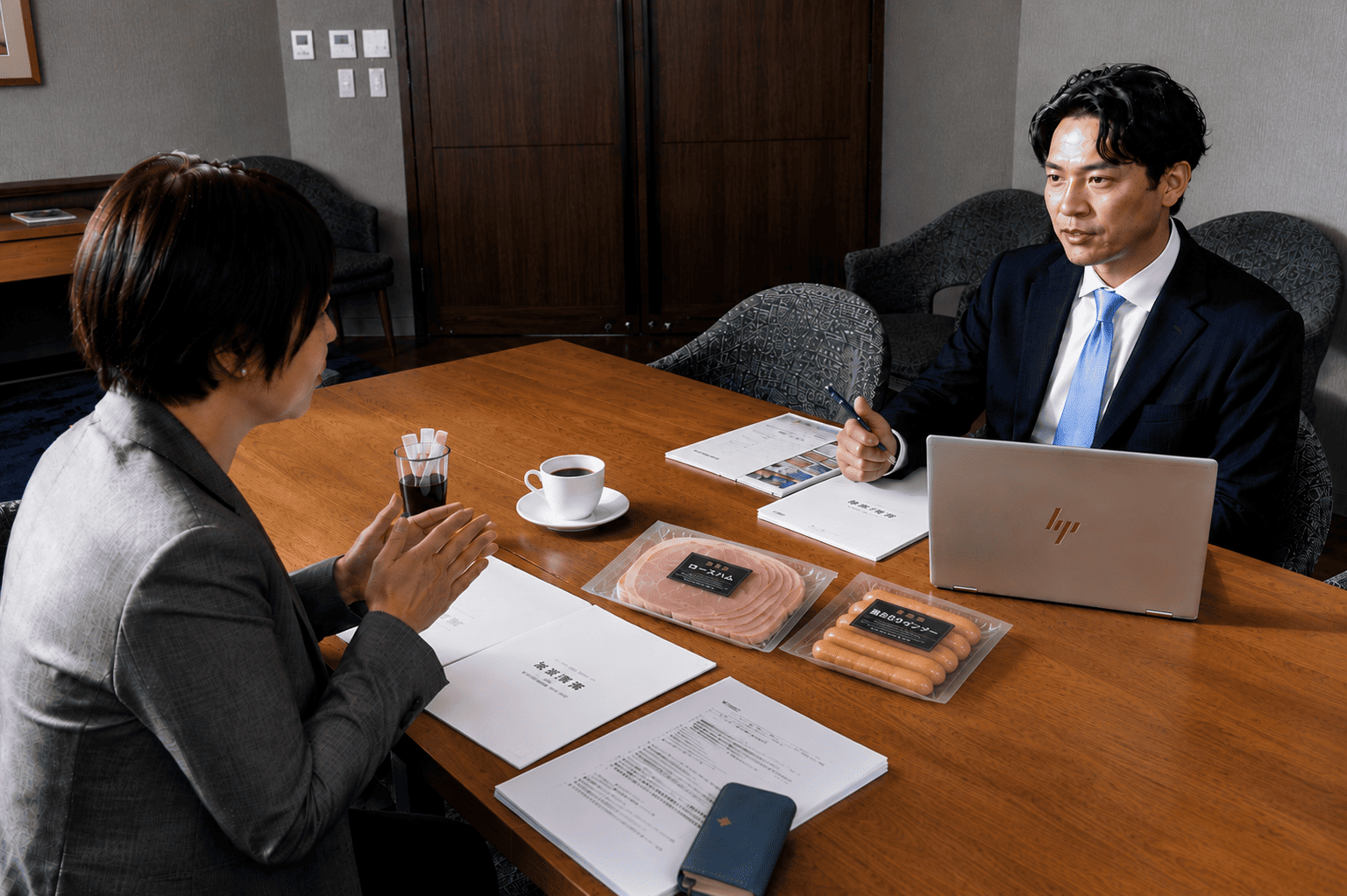 M&Aに関する打ち合わせの様子